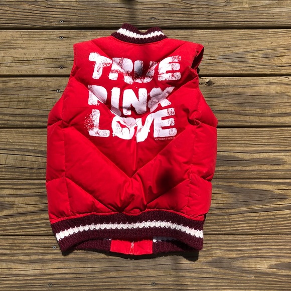 Cute Down Red PINK Vest - Picture 2 of 4